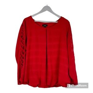ALYX Women’s red top blouse long sleeve Size 1X
